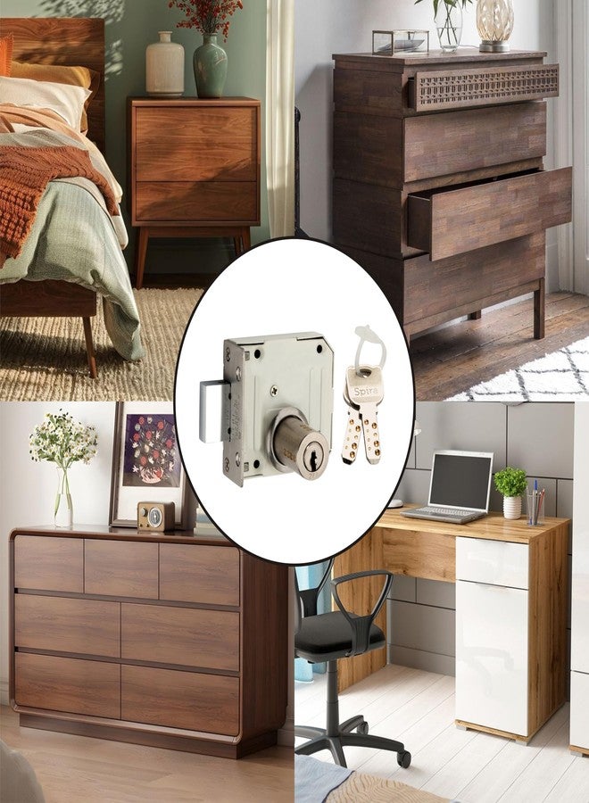 سوبرا قفل خزانة ملابس SUPRA مع مفاتيح فائقة | أسطوانة نحاسية 38 مم | مثالي لخزائن الملابس، والدواليب، وصناديق النقود للمنزل والمكتب | ضمان لمدة عامين - Image 5